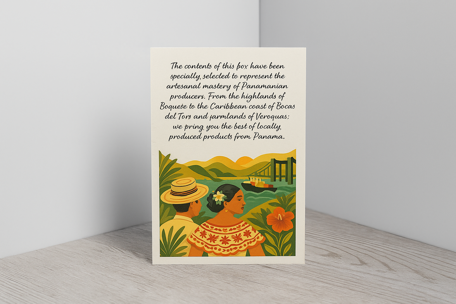 A Personalized Informational Postcard Of Panamá